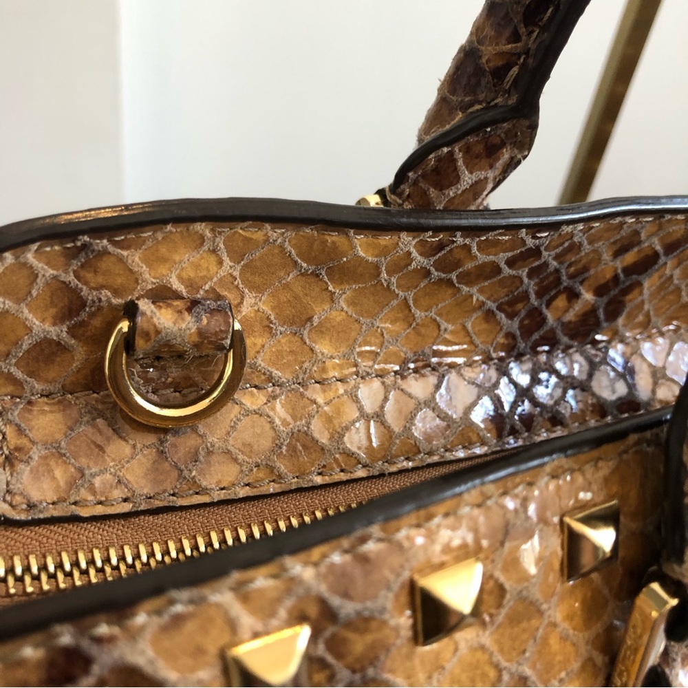 Michael Kors Selma Stud Sand Python Bag Missing S… - image 8